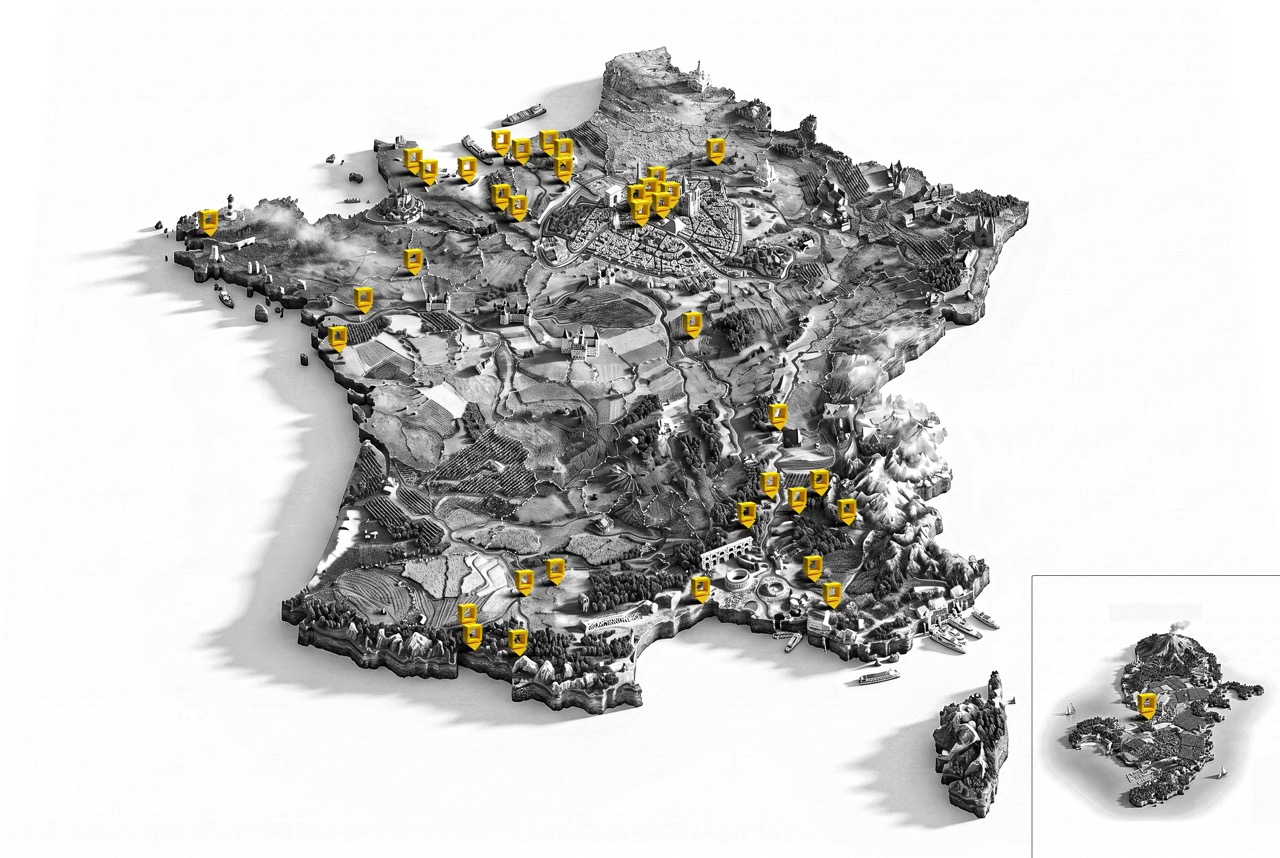 Carte des structures